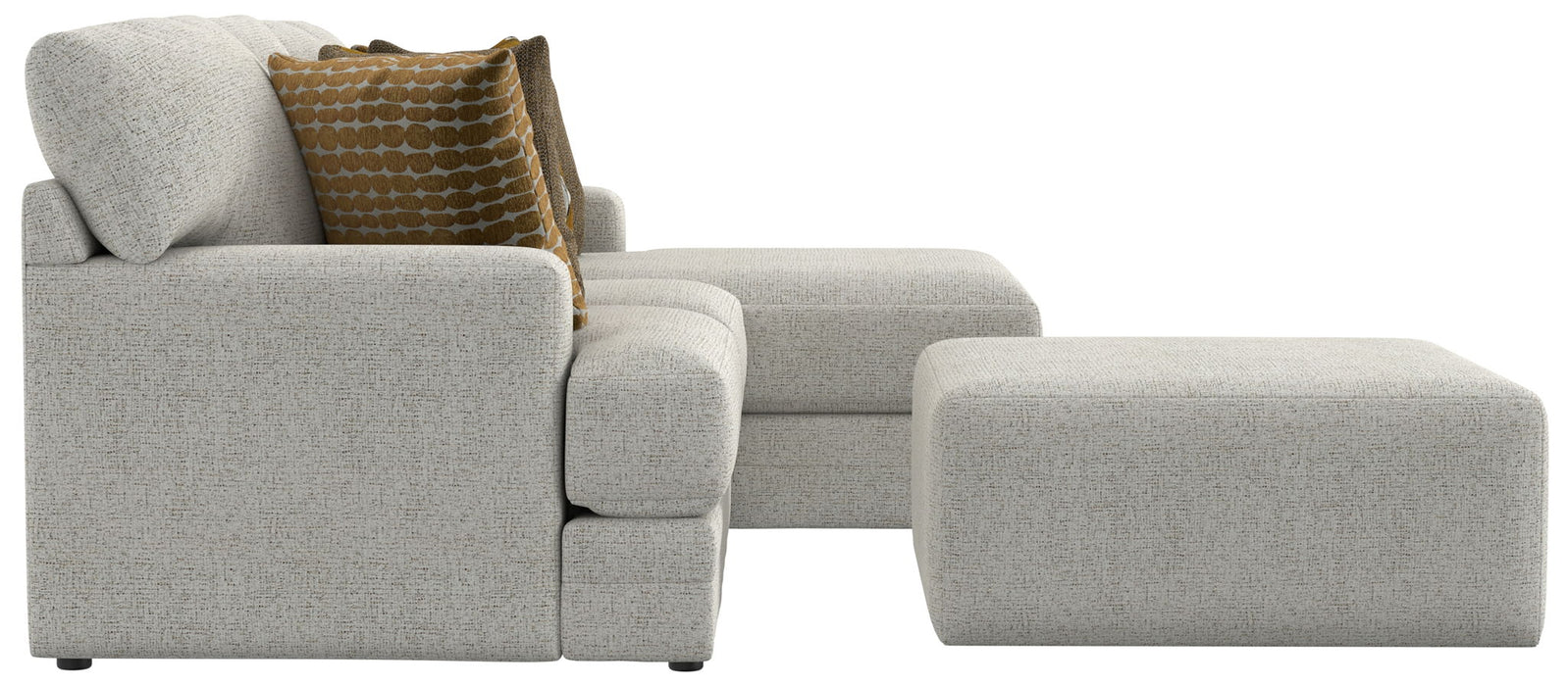 Tori - Sectional With Comfort Coil Seating, Cocktail Ottoman And Accent Pillows Included