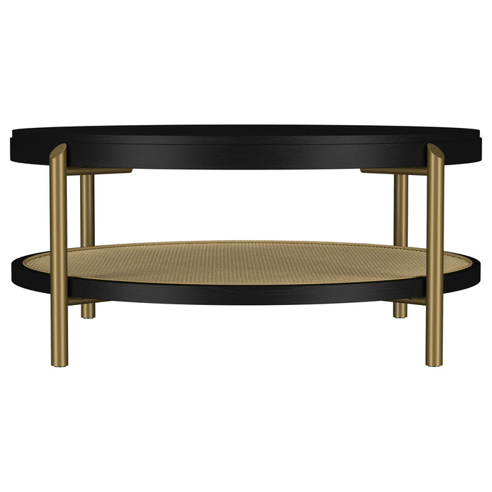 Benson - Round Table With Storage Shelf