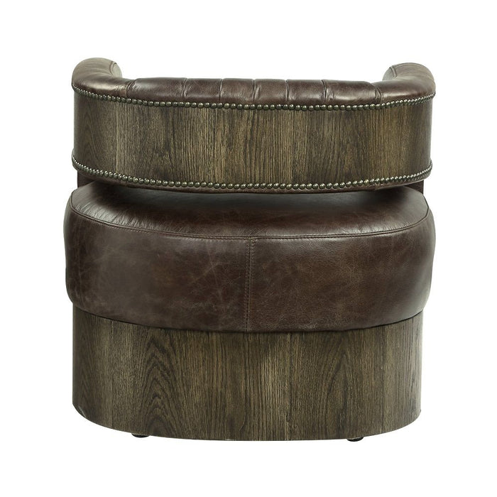 Feyre - Accent Chair - Espresso Top Grain Leather