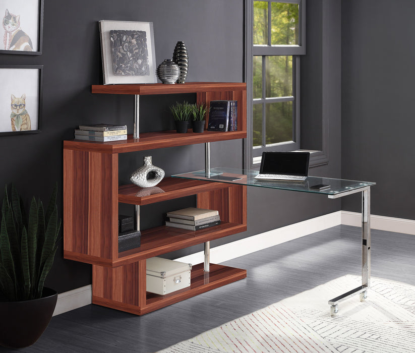 Buck II - Writing Desk With Bookshelf