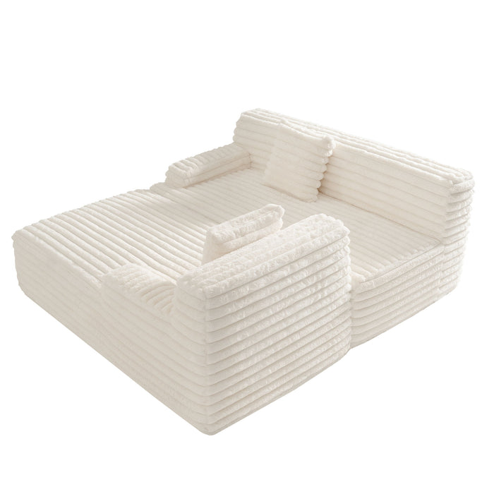 Cloud Sectional Sofa Upholstered Couch Free Combined Sofa