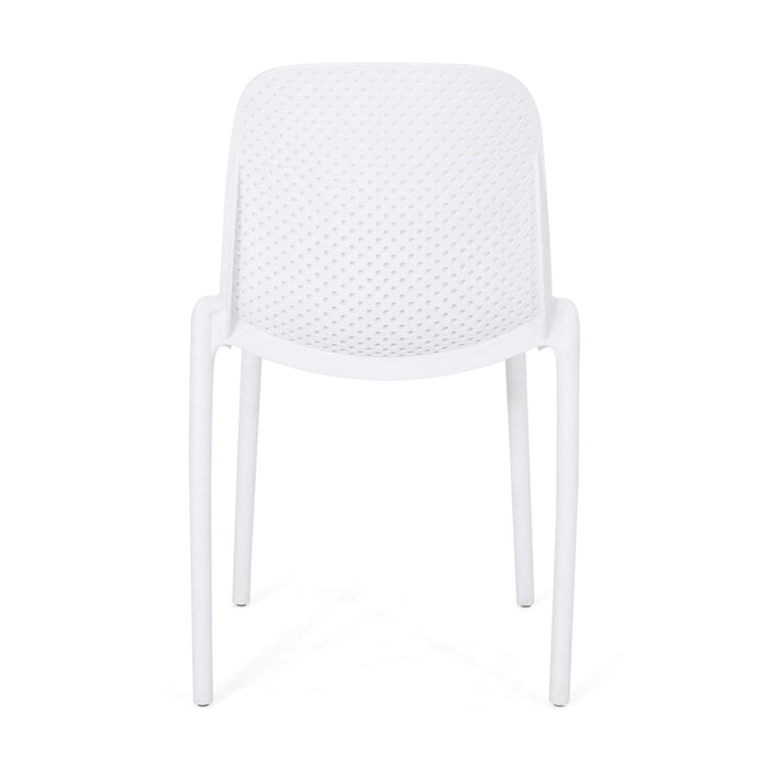 Outdoor Stacking Dining Side Chair (Set of 2)