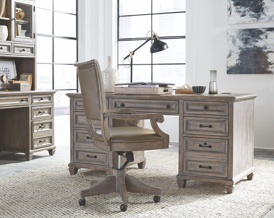 Lancaster - Fully Upholstered Swivel Chair - Dove Tail Gray