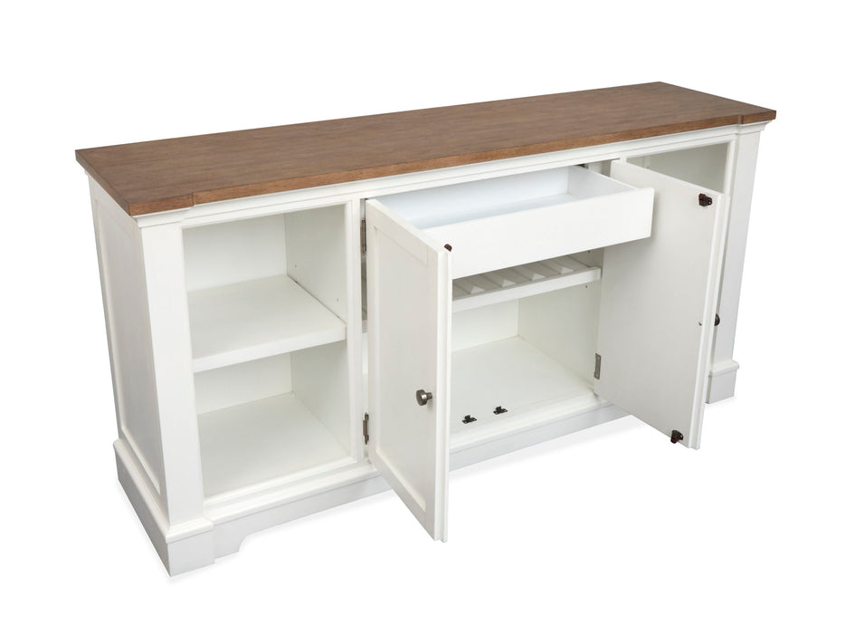 Kingston - Credenza - Whisper White And Cerused Nutmeg