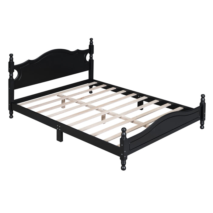 Platform Bed Frame With Slat Support