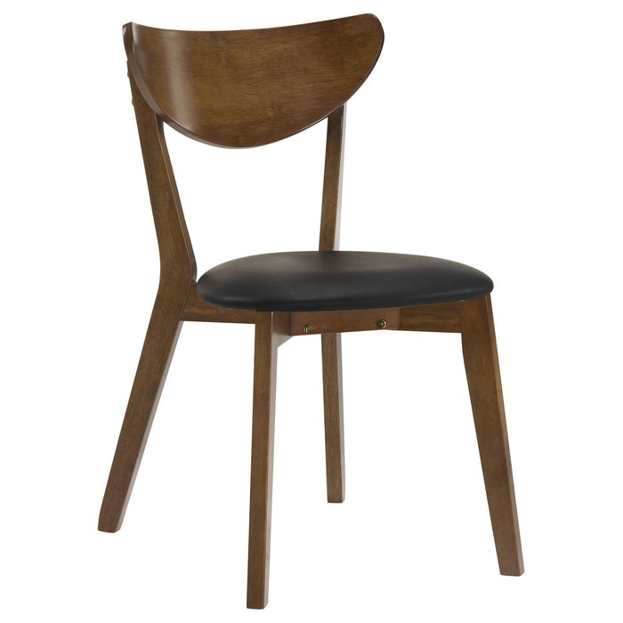 Linnea - 5 Piece Dining Set With Chairs - Dark Walnut