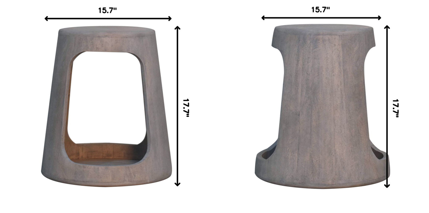 Acid - Open Side Table - Gray Ash