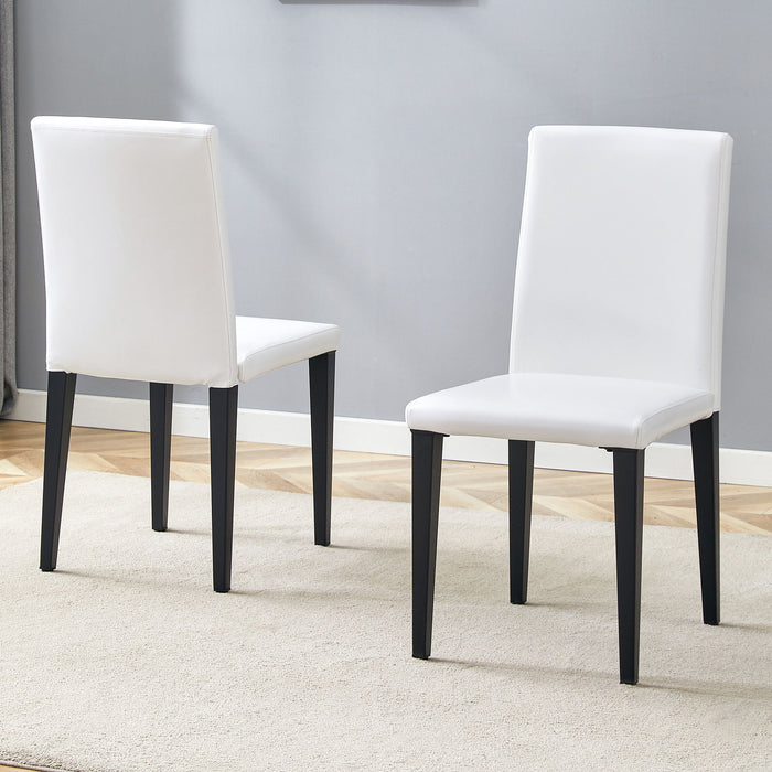 Versatile Dining Chairs With Comfortable Design And Metal Legs