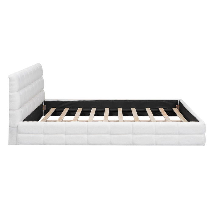 Upholstered Platform Bed With Headboard