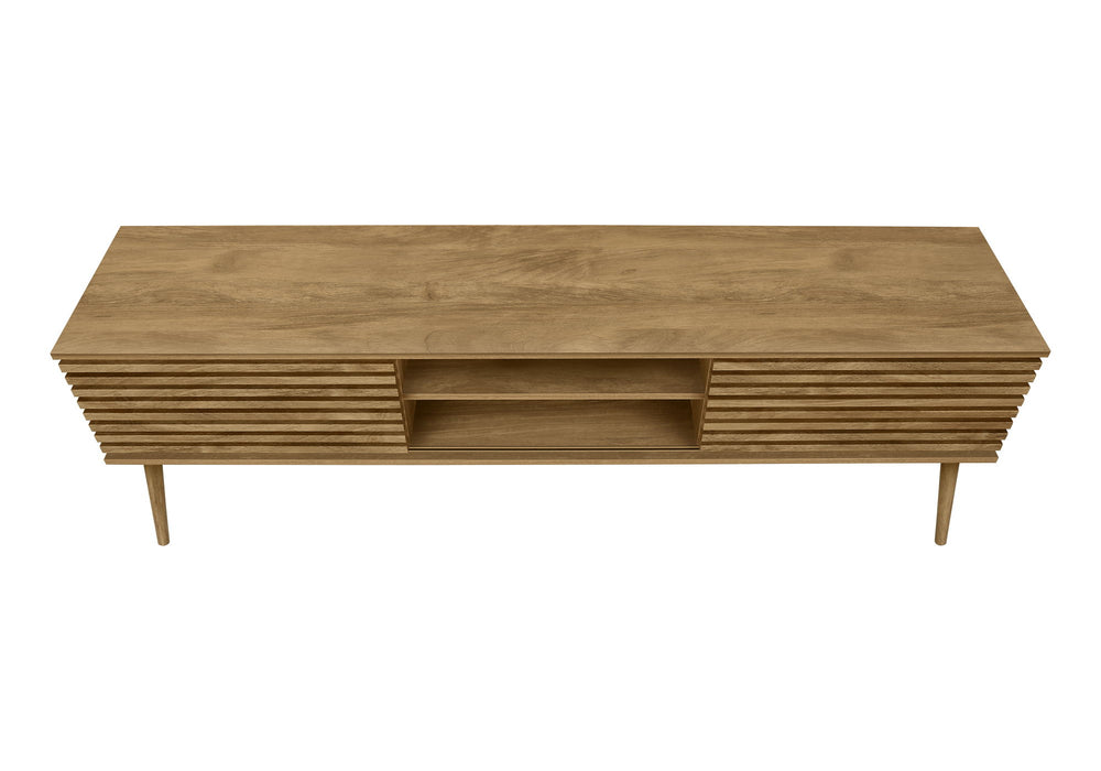 TV Stand, 72 Inch, Media Entertainment Center, Storage Cabinet, Console, Storage Shelves, Contemporary & Modern - Walnut