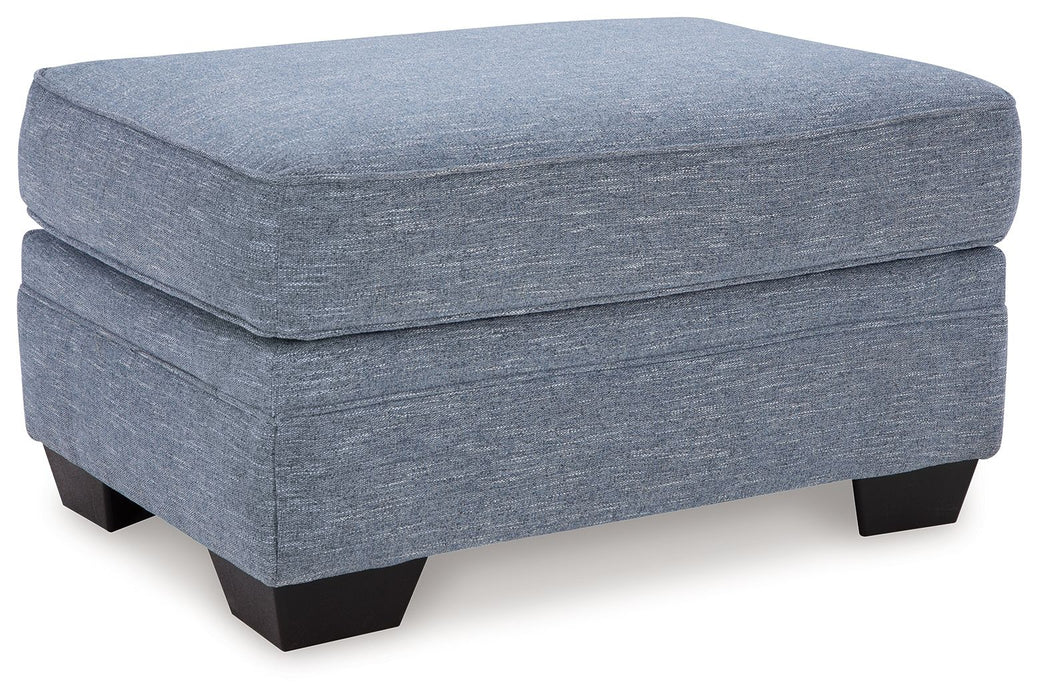 Carissa Manor - Ottoman - Denim
