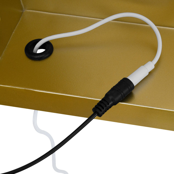 Oval Medicine Cabinet Mirror Bathroom Mirror With Storage Wall Mounted Medicine Mirror Cabinet With LED - Golden