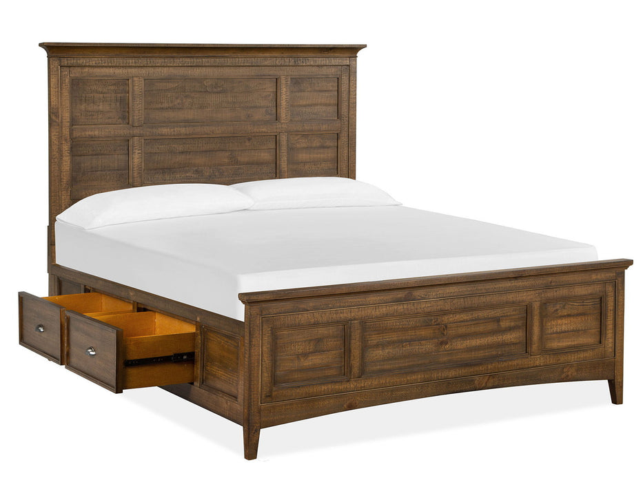 Bay Creek - Complete Panel Bed With Storage Rails