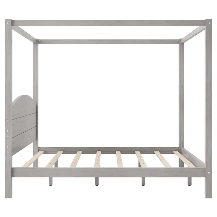 anopy Platform Bed With Headboard And Support Legs