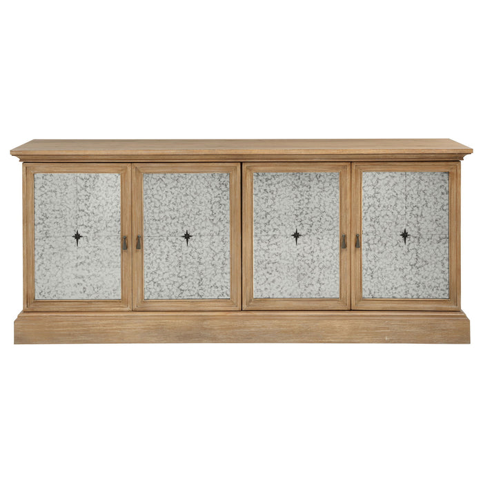 Brockway 4-door Dining Sideboard Buffet Cabinet Barley Brown