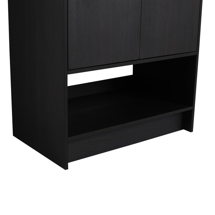 Modern Freestanding Bathroom Vanity With 2 Doors