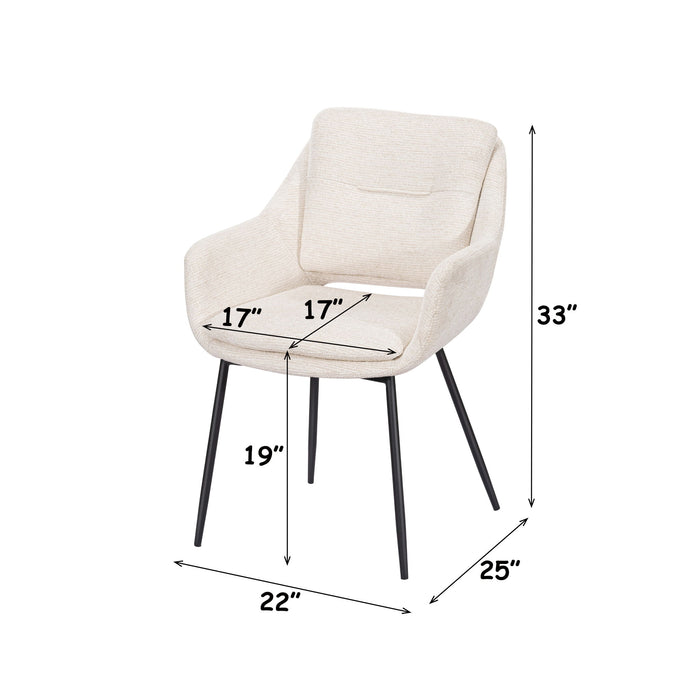 Bexley - Arm Chair (Set of 2) - Beige