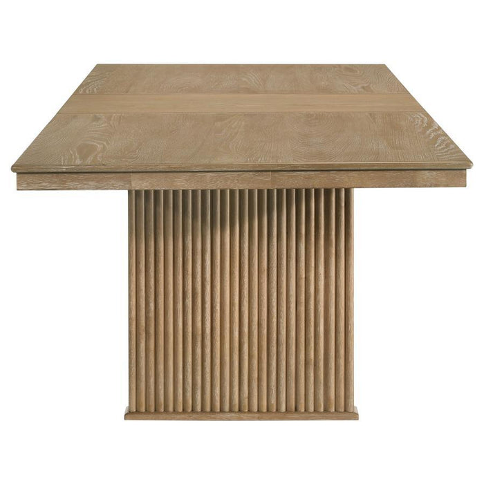 Adina - Extension Dining Table - Distressed Light Brown