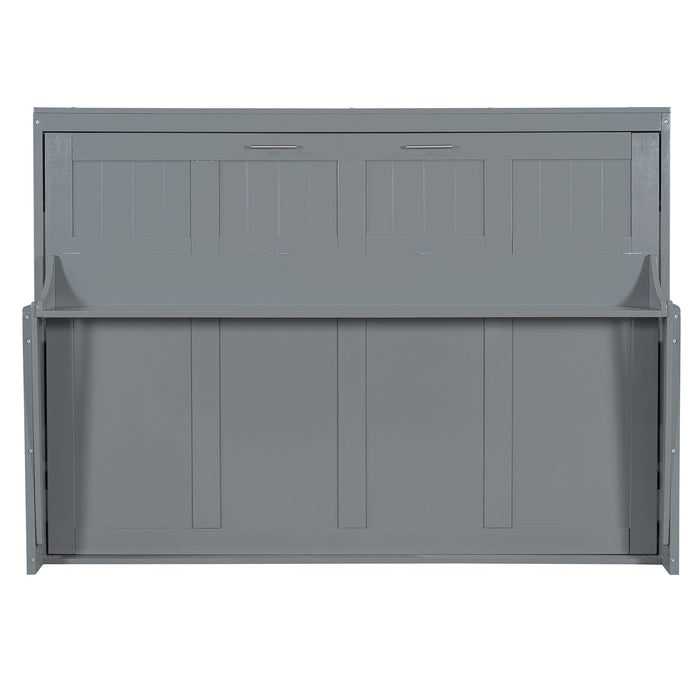 Murphy Bed With Hydraulic Lift & Desk Design