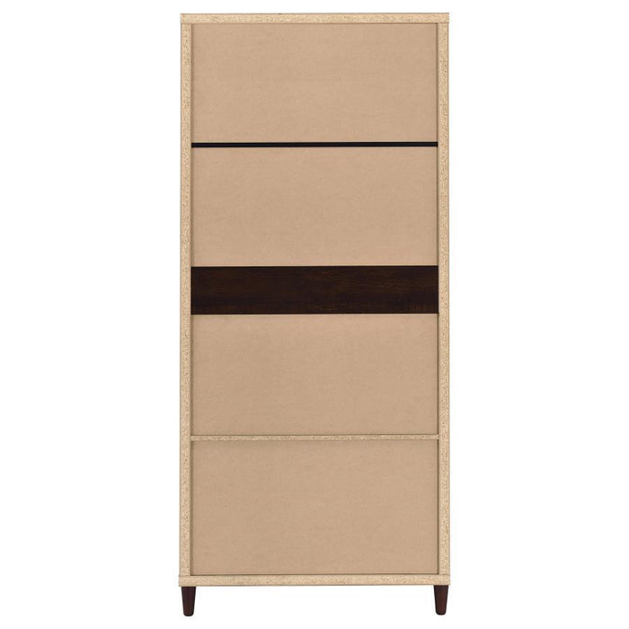 Wadeline - 2 Door Tall Accent Storage Cabinet - Rustic Tobacco