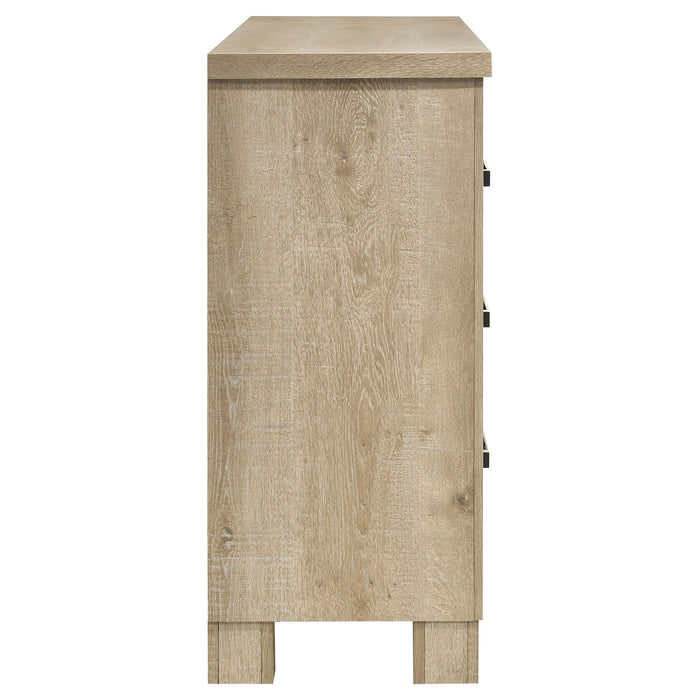 Sansome - 6 Drawer Bedroom Dresser With Pulls - Oak