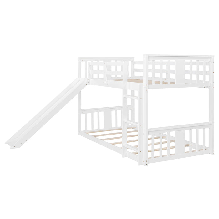 Bunk Bed With Convertible Ladder And Slide