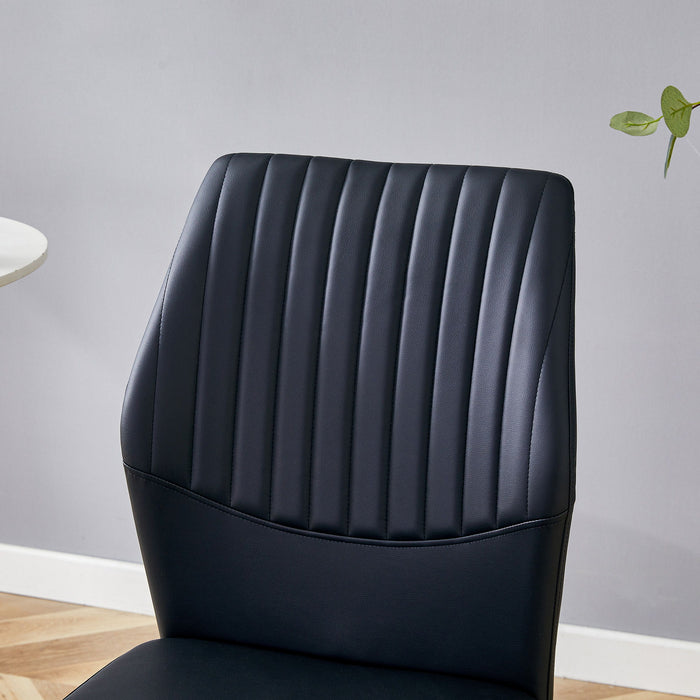 Luxury Simple Chair With Metal Leg