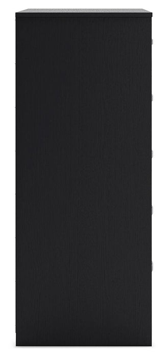 Finch - Five Drawer Chest - 46" Height - Black