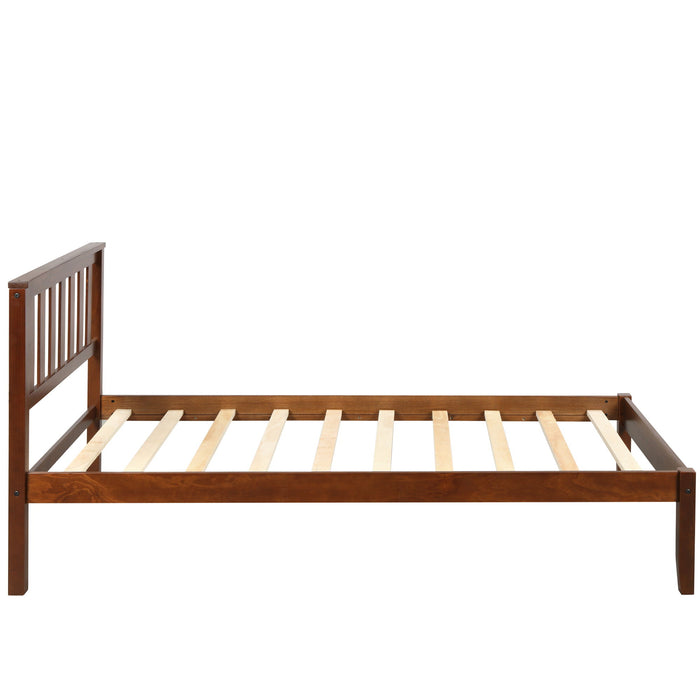 Platform Bed With Headboard, Footboard, Slat Support