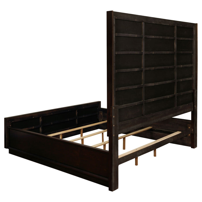 Prescott - 5 Piece California King Bedroom Set - Dark Brown