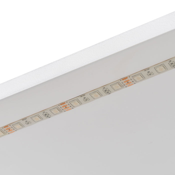 Platform Bed With Upholstered Headboard, Storage Shelves, Drawers, Charging Station, LED Lighting, Built In Desk