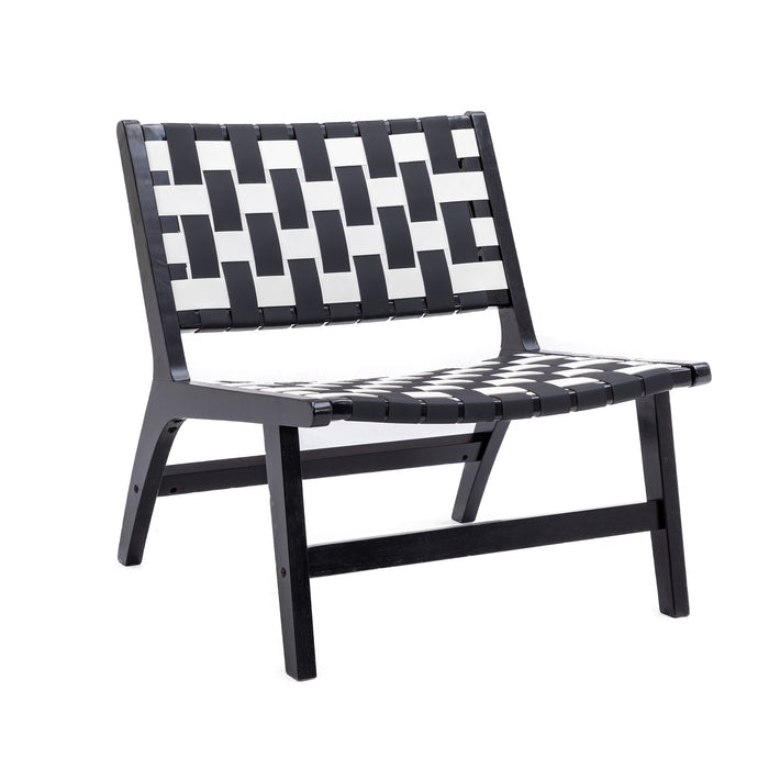 Coolmore - Modern Accent Chair - Black / White