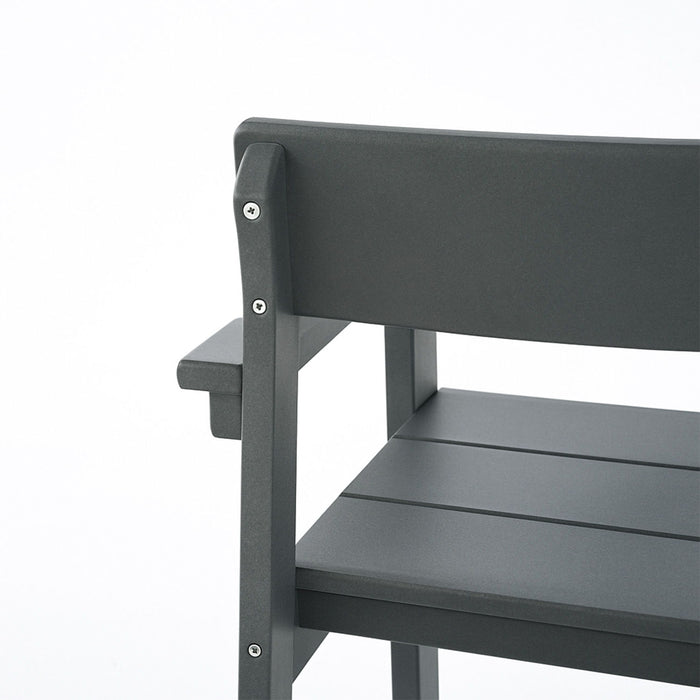 5 Piece Outdoor Dining Set, Table With Umbrella Hole And 4 Armrest Chairs