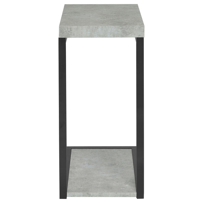 Snack Table With Industrial Base