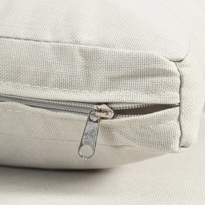 6 Piece Patio Set, Half Moon Outdoor Sectional Sofa With 2 High Low Coffee Tables, 4 Pillows & Cushions