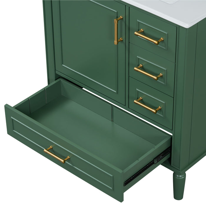 Traditional Bathroom Vanity Set With Soft Close Doors