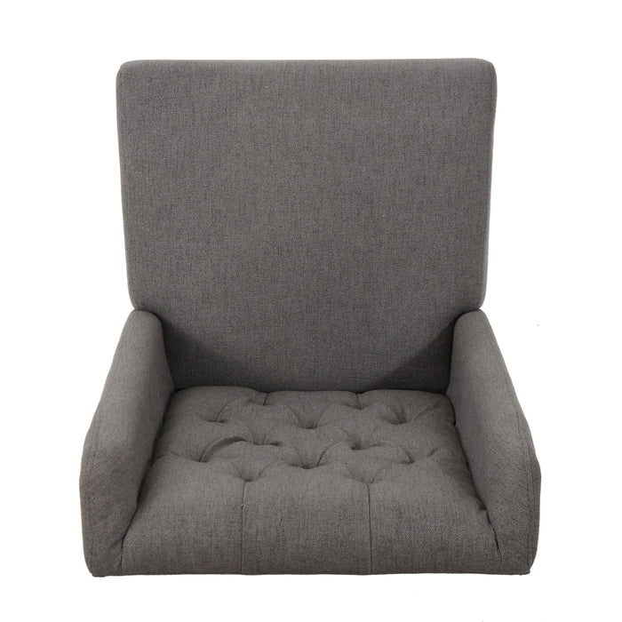 Sophisticated Tufted Dining Chair With High Back Design