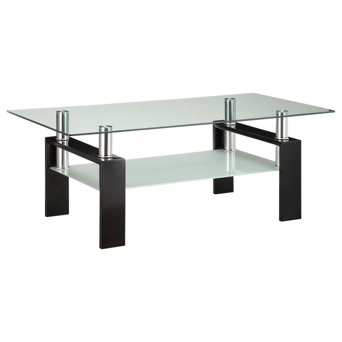Dyer 3-piece Rectangular Coffee and End Table Set Black