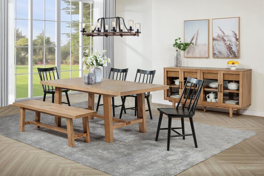 Middleton - Extension Leaf Dining Table - Natural Brown
