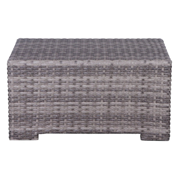 Outdoor 6 Person Wicker Seating Group With Cushions - Gray Mix