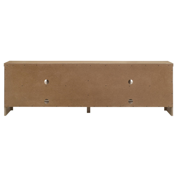 Brenham 79-inch 4-door TV Stand Media Console Washed Oak