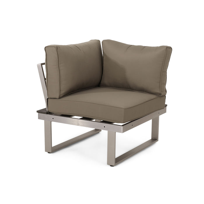 Sterling - Outdoor V Shaped 5 Seater Sofa Set With Cushions