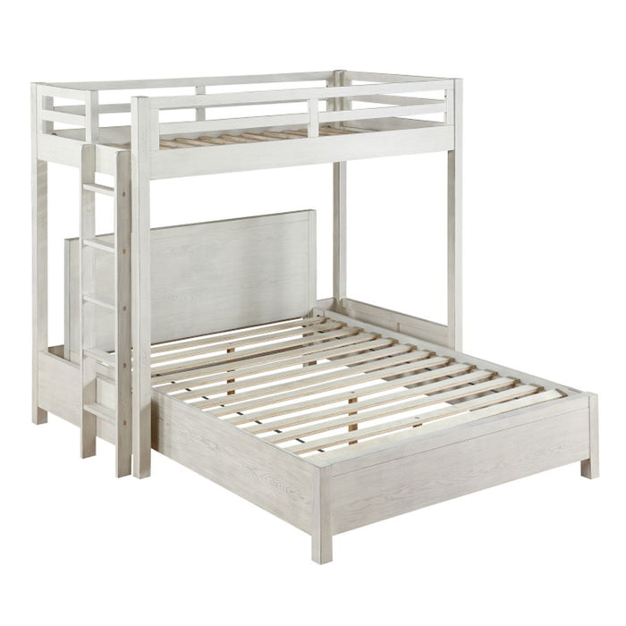 Celerina - Twin Loft Bed - Weathered White