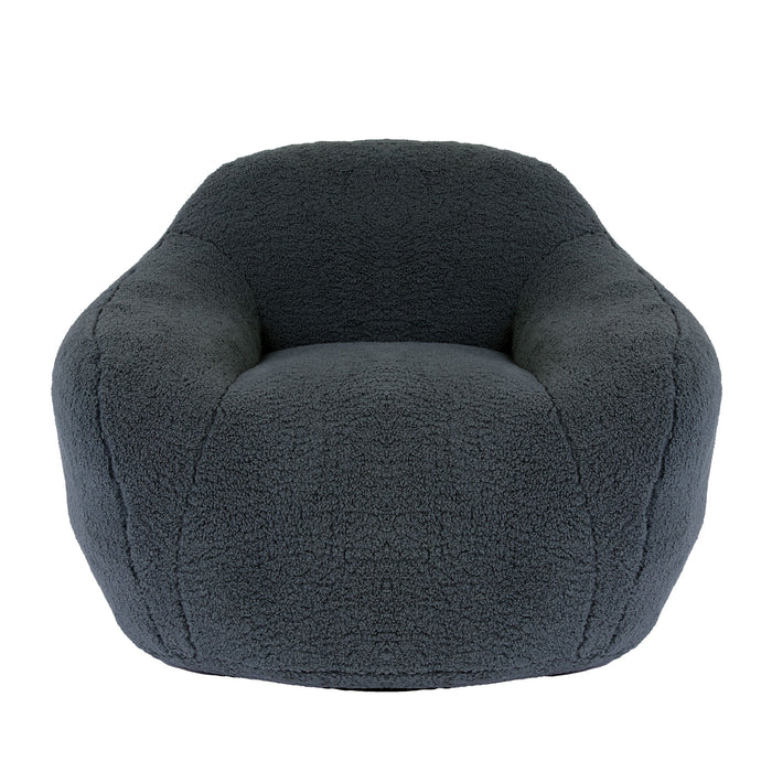 Giant Bean Bag Chair, Spacious Memory Foam With Armrests
