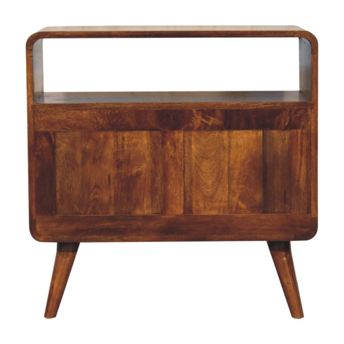 Curved Nordic Charm Console - Brown