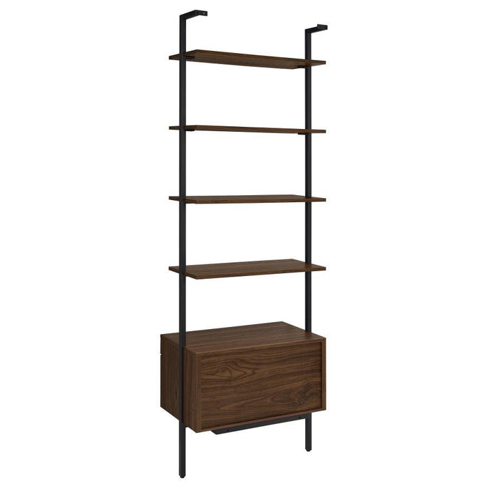 Owens - 3 Piece Wall Mounted Bookshelf Set - Walnut