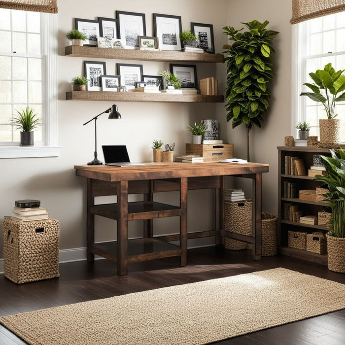 Sausalito - Workstation Desk - Whiskey