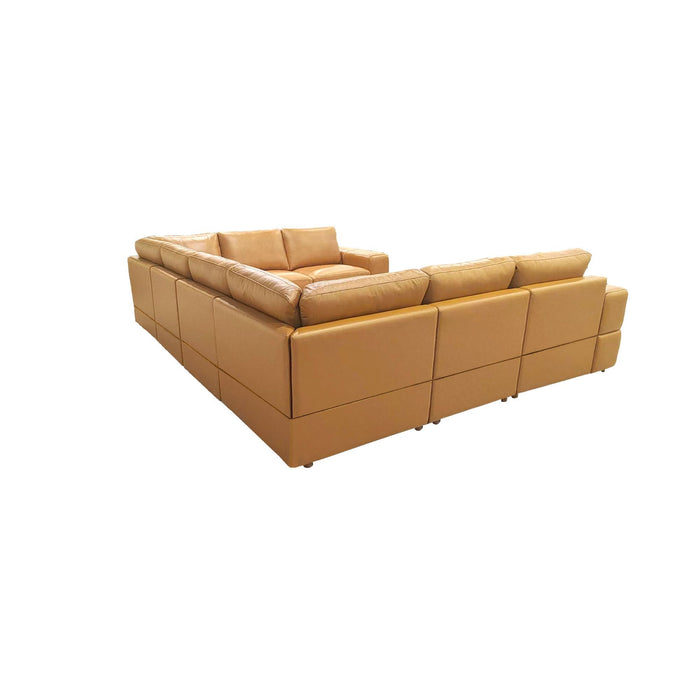 Modern Sectional Sofa With Large Square Arms