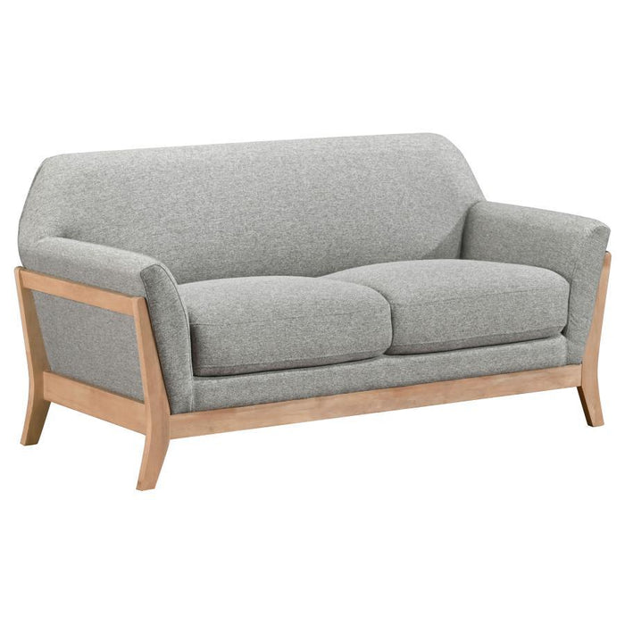 Vaughn - Fabric Upholstered Flared Arm Sofa Set