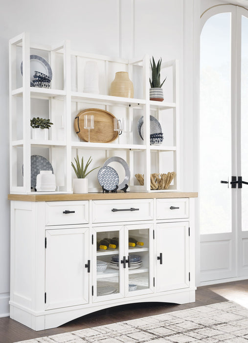 Ashbryn - Dining Room Hutch - White / Natural
